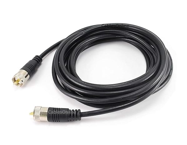 CABLESONLINE.COM ATLANTIC COMPUTERTECH Buy CablesOnline 15ft RG8x Coax UHF Male to Male Antenna Cable (R-U015) - High Quality & Durable - View 3 of 4