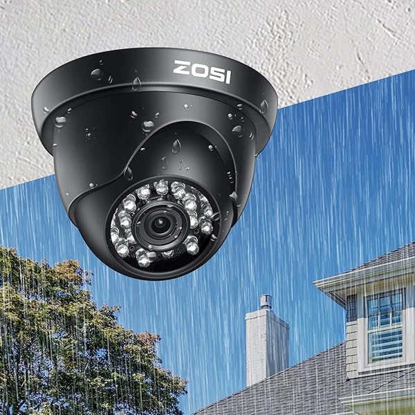 ZOSI ZOSI 720P HD CCTV Camera - 4-in-1 Security System with Day/Night Vision for TVI, AHD, CVI, CVBS DVRs - View 9 of 10