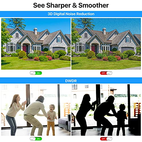 ZOSI ZOSI 4-Pack 2.0MP HD 1080P Security Cameras Kit with 80ft Night Vision for Indoor/Outdoor Use - View 7 of 10