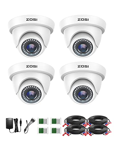 ZOSI ZOSI 4-Pack 2.0MP HD 1080P Security Cameras Kit with 80ft Night Vision for Indoor/Outdoor Use - View 2 of 10