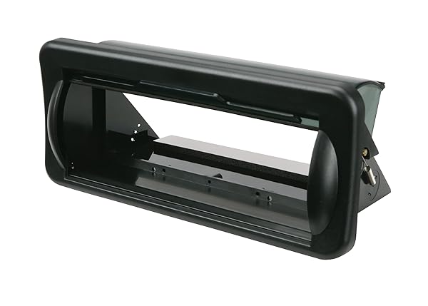 Scosche Scosche ACM5B Marine Radio Cover - Water Resistant Boat Dash Protector with Flip-Up Door | Durable Single DIN Stereo Kit - View 3 of 6