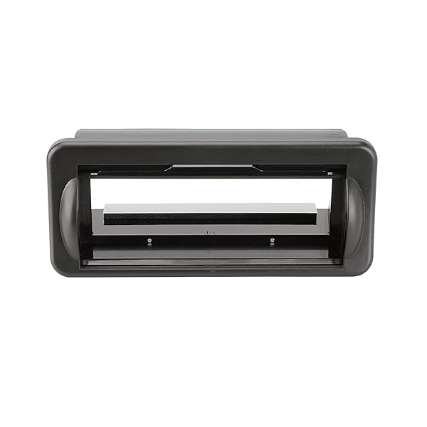 Scosche Scosche ACM5B Marine Radio Cover - Water Resistant Boat Dash Protector with Flip-Up Door | Durable Single DIN Stereo Kit - View 5 of 6