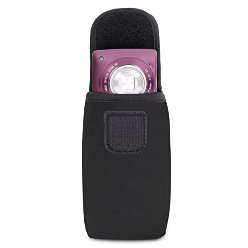 USA Gear Compact Camera Case: Scratch-Resistant, Carabiner & Belt Loop for Nikon, Kodak, Panasonic & More