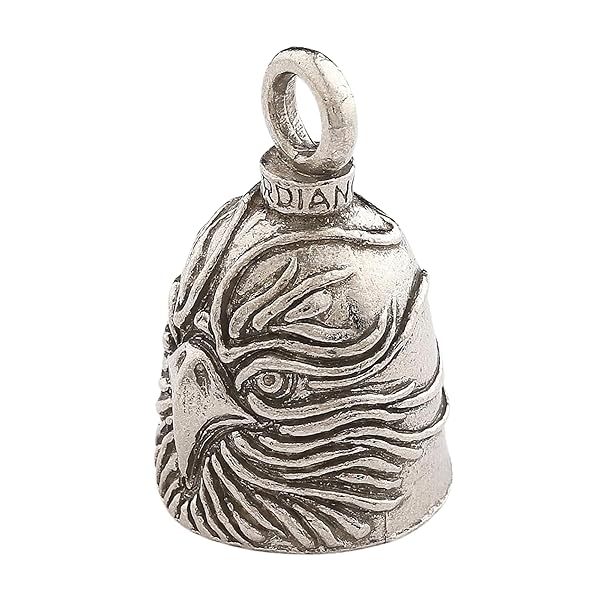 Guardian Bell Guardian Bell Hawk Good Luck Bell with Keyring and Velvet Gift Bag Lead-Free Pewter Motorcycle Bell Made in USA Perfect Gift for Friends Family - View 2 of 9