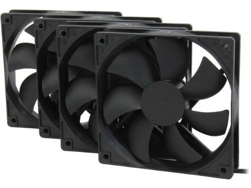 Rosewill Rosewill 120mm Case Fan 4-Pack Ultra Quiet Long Life Sleeve Bearing Computer Cooling Fan ROCF-13001 Standard Case Fan