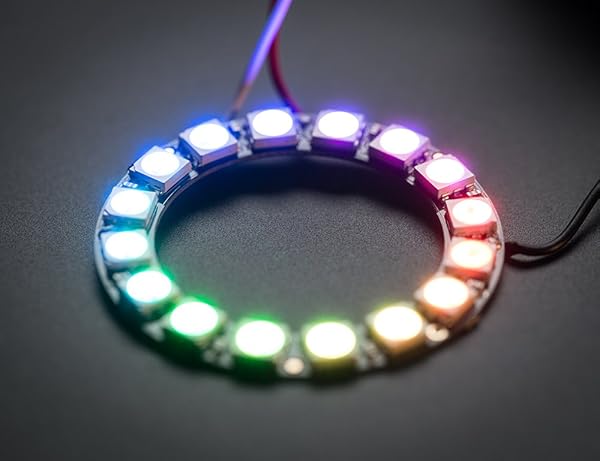 Adafruit NeoPixel Ring 16 x 5050 RGB LED - Integrated Drivers for Easy Projects [ADA1463]