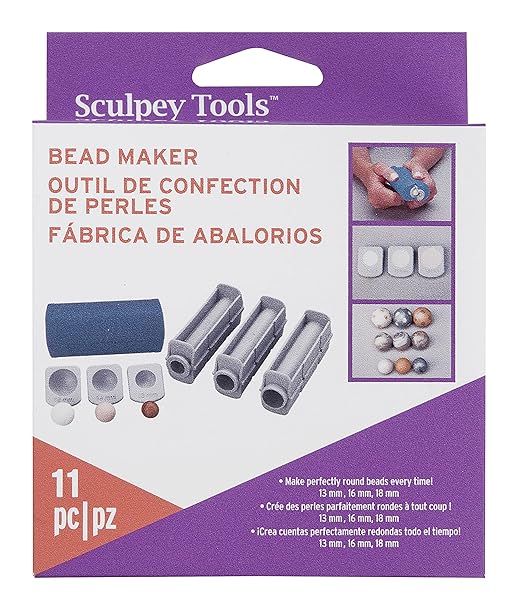 Sculpey Polyform Sculpey Tools Round Bead Maker Set - 11 Piece Polymer Clay Jewelry Tool for Perfectly Round Beads in 3 Sizes - View 2 of 6
