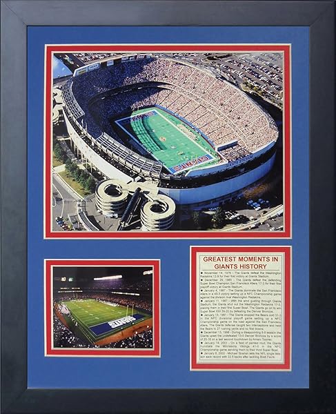 Legends Never Die "Legends Never Die: 2007 New York Giants Super Bowl Champions Framed Photo Collage - 12"x15" Wall Art Decor"