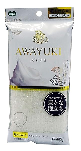 OHE Ultra Soft Ohe Light Snowfall Nylon Towel - Japan Health & Personal Care Essential