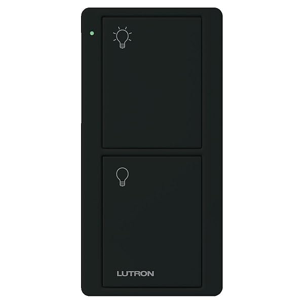 Lutron Lutron Pico Remote for Caseta Smart Switch 2-Button On Off Control Table Top or Wallmount Black PJ2-2B-GBL-L01