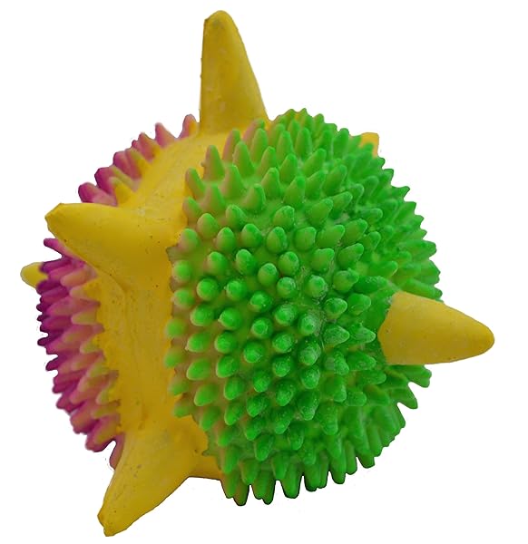 Amazing Pet Products Spiny Space Ball 3.2 Inch Latex Dog Toy for Fun and Play
