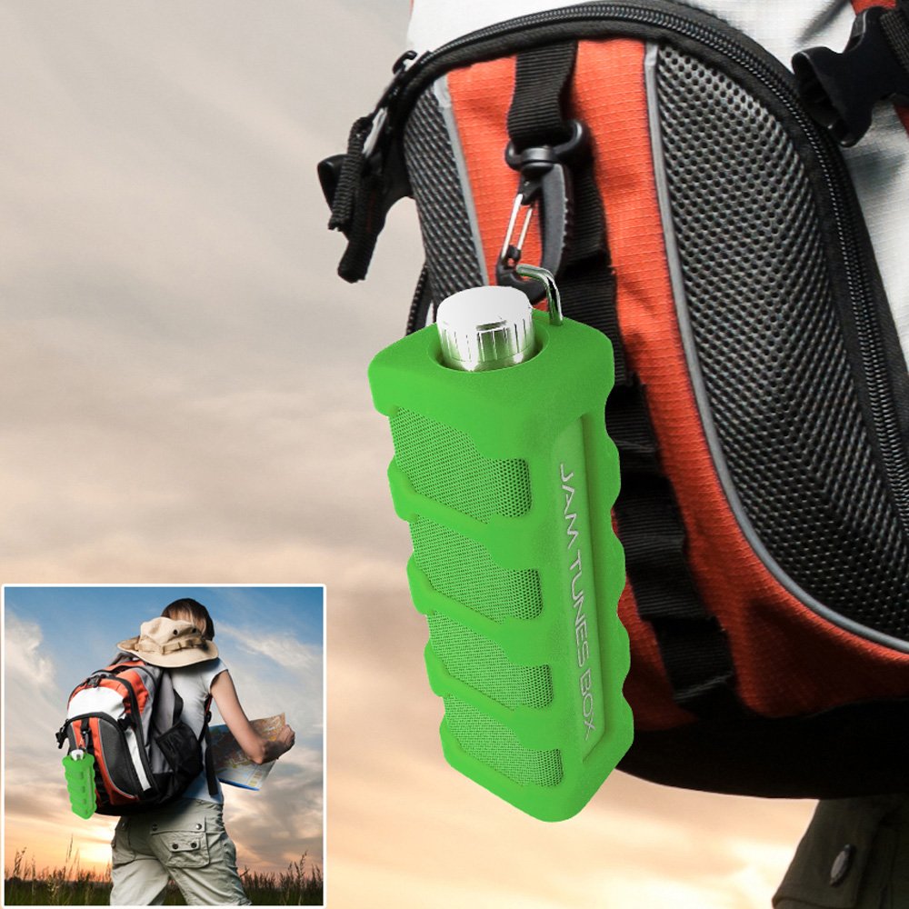 Pyle Pyle PWPBT15OR Jam Tunes Box Rugged Splash Proof Bluetooth Speaker Hands Free Speaker Phone Aux in Orange - View 6 of 7