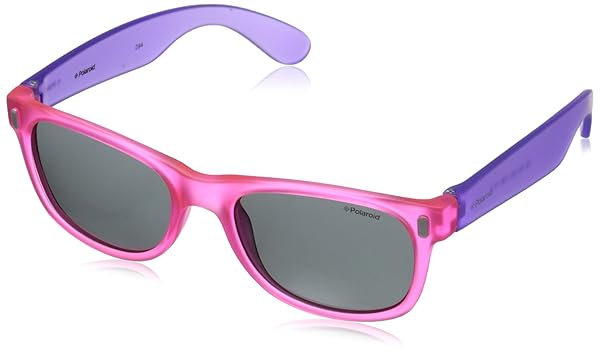 Polaroid Shop Polaroid Kids' P0115/S Rectangular Sunglasses - Blue Orange, Polarized Gray, 46mm - Stylish UV Protection! - View 3 of 5