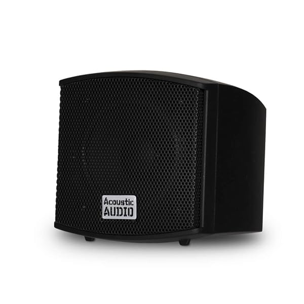 Acoustic Audio by Goldwood Acoustic Audio AA321B Indoor Speakers - 400W Black Bookshelf Pair for Superior Sound - View 3 of 6