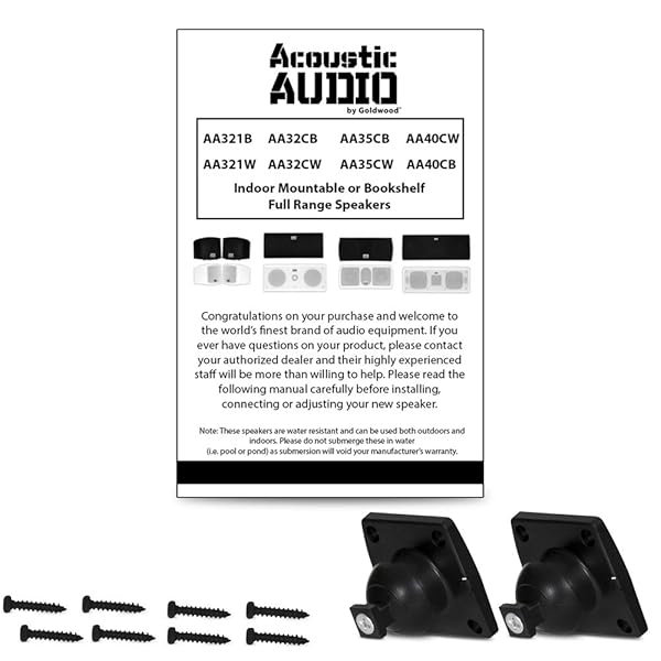 Acoustic Audio by Goldwood Acoustic Audio AA321B Indoor Speakers - 400W Black Bookshelf Pair for Superior Sound - View 6 of 6