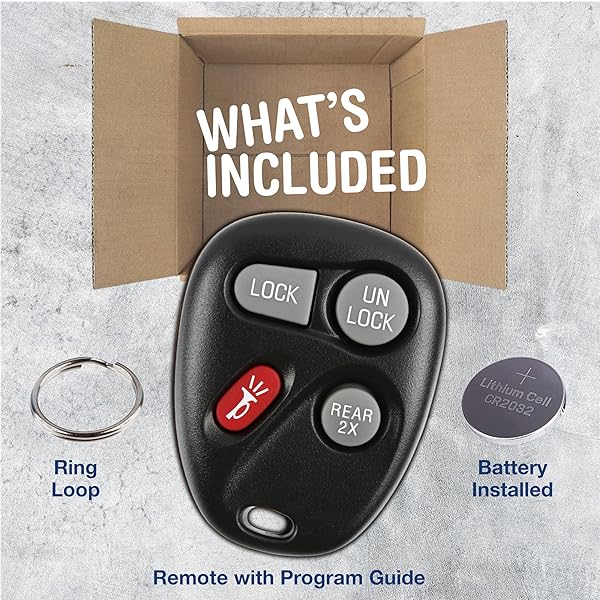 KeylessOption KeylessOption 4 Button Keyless Entry Remote Control Key Fob Compatible with 15732805 for Easy Access and Convenience - View 3 of 9