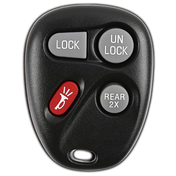 KeylessOption KeylessOption 4 Button Keyless Entry Remote Control Key Fob Compatible with 15732805 for Easy Access and Convenience