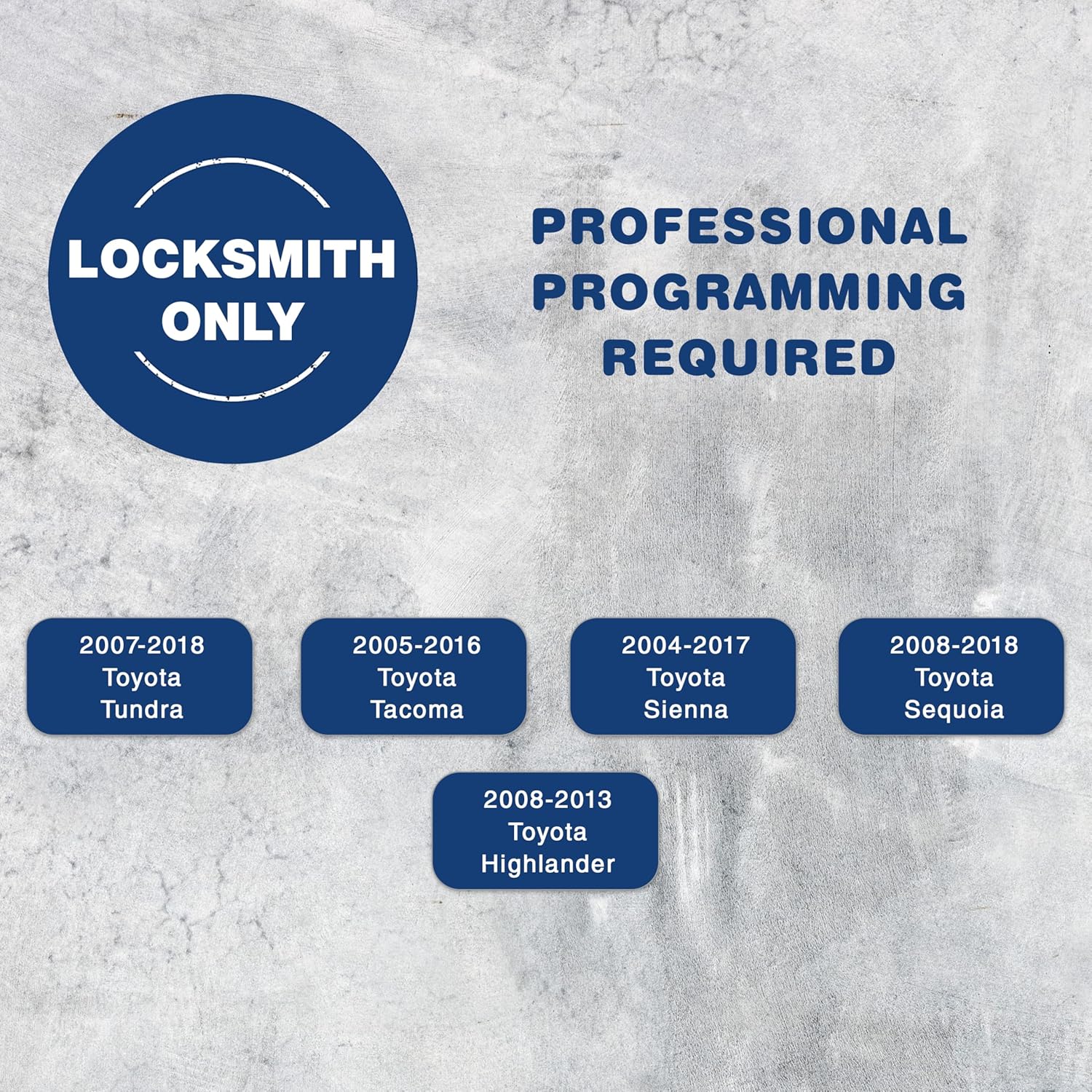 KeylessOption KeylessOption Key Fob Replacement for Toyota Tundra Tacoma Sienna Sequoia Highlander 2004-2018 Remote 3-Button GQ43VT20T - View 4 of 8