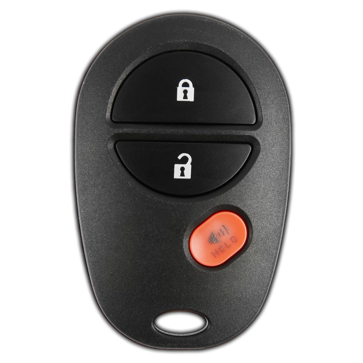 KeylessOption KeylessOption Key Fob Replacement for Toyota Tundra Tacoma Sienna Sequoia Highlander 2004-2018 Remote 3-Button GQ43VT20T
