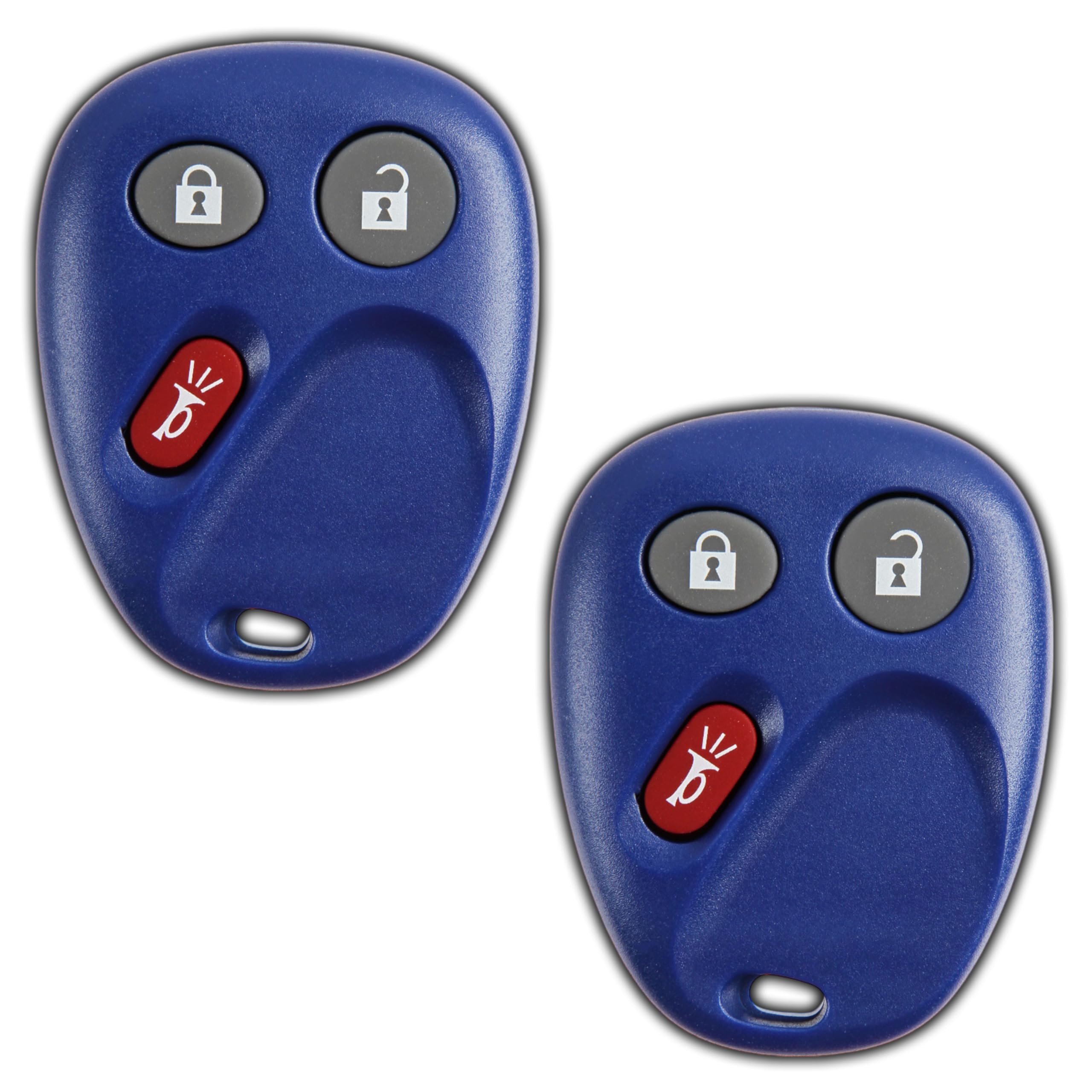 KeylessOption 3 Button Keyless Entry Remote Control Key Fob Replacement Blue