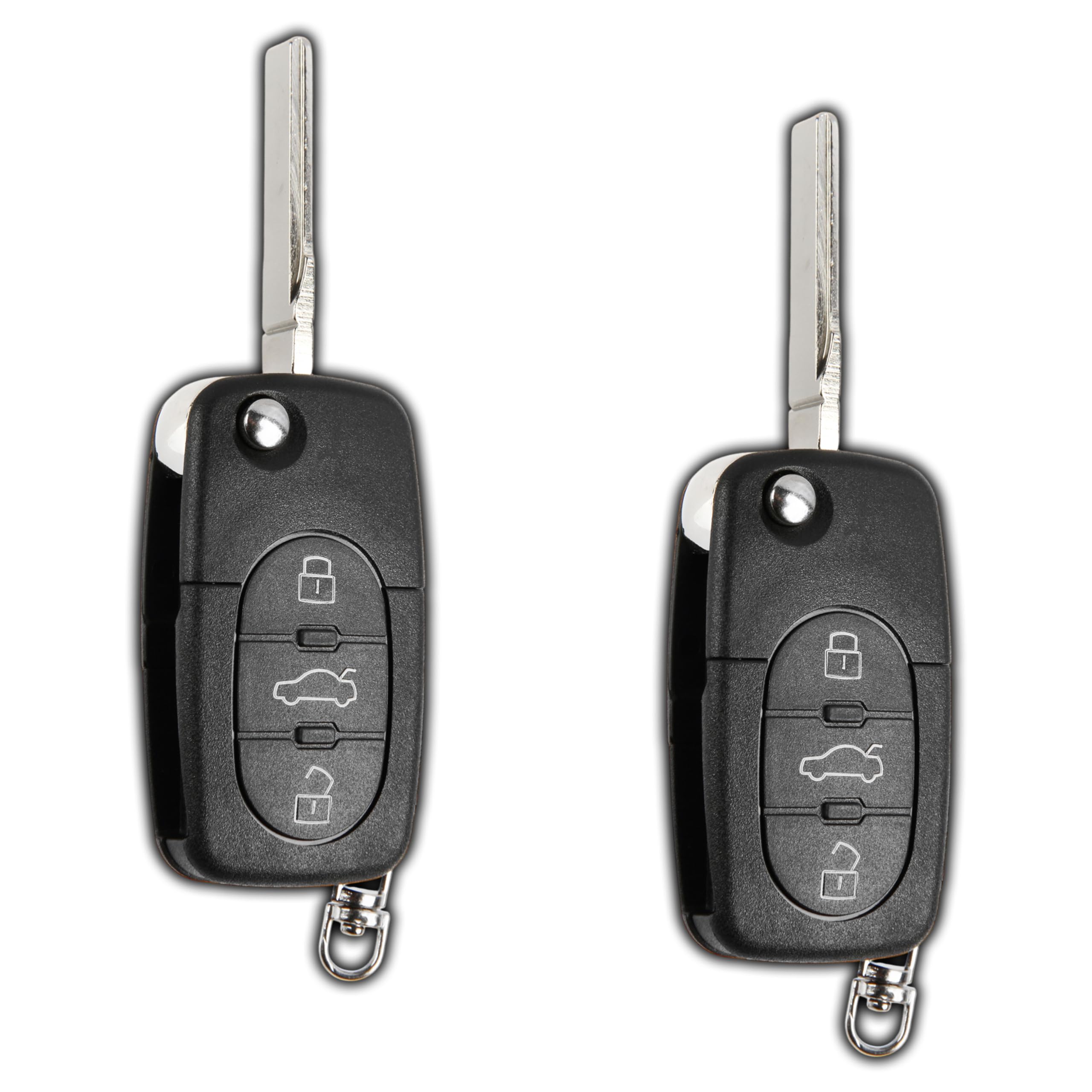 KeylessOption Keyless Entry Remote Control Car Key Fob Replacement HLO1J0959753F Pack of 2