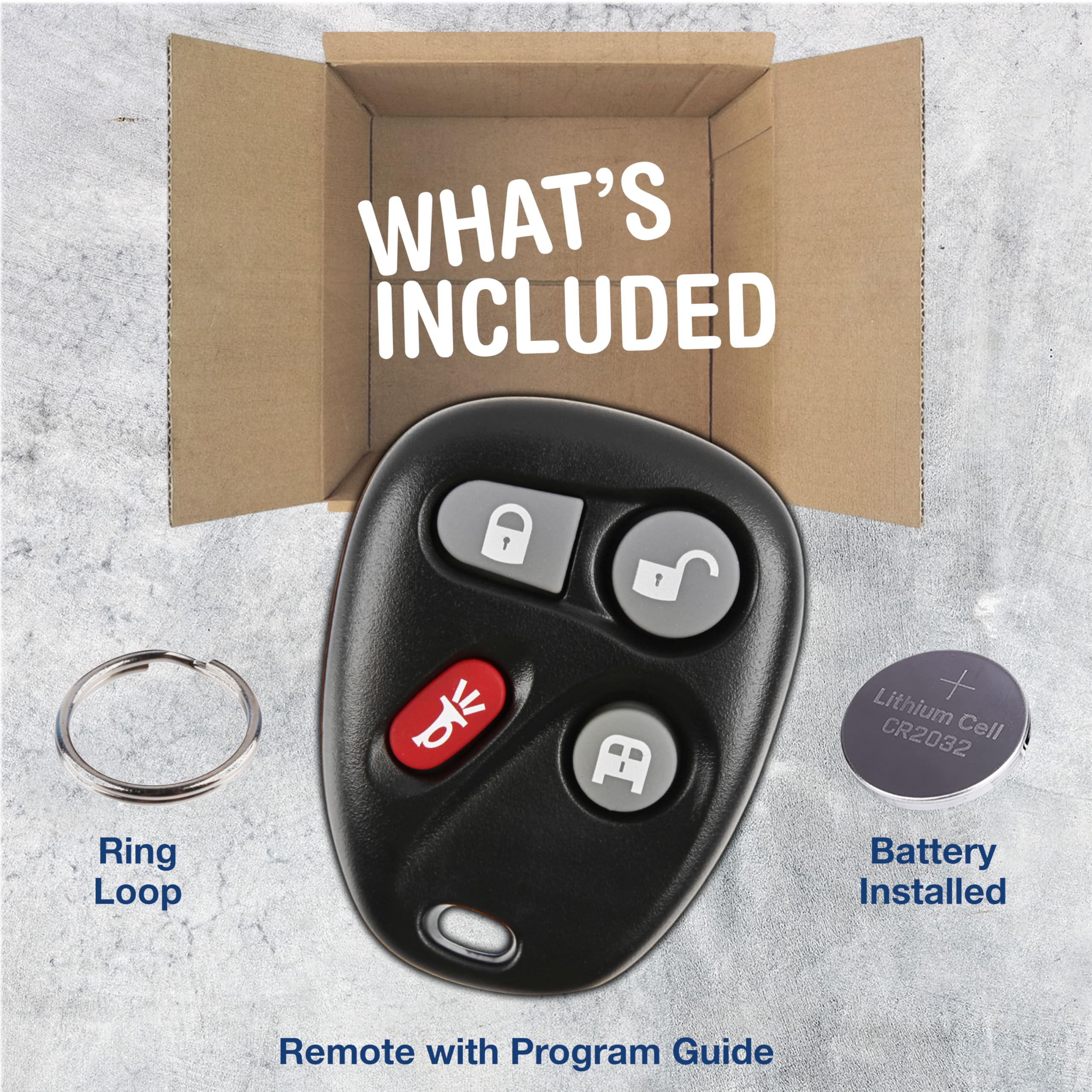 KeylessOption Keyless Entry Remote Control Car Key Fob Replacement for 15752330 Fast Shipping Quality Assurance - View 3 of 8