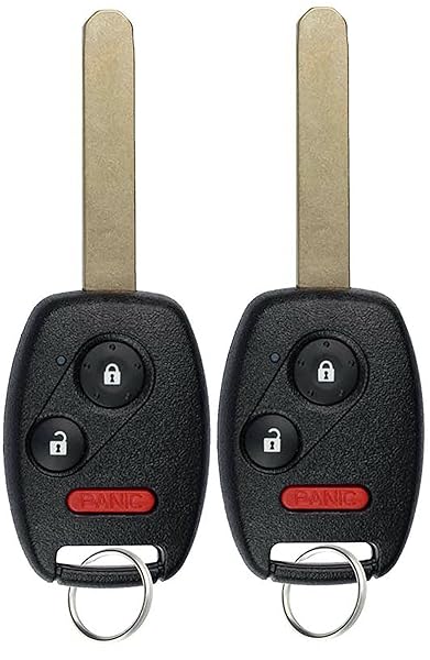 KeylessOption Keyless Entry Remote Control Uncut Car Key Fob Replacement N5F-S0084A Pack of 2