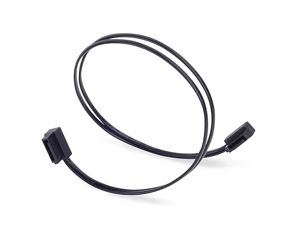 Buy SilverStone CP11B-300 Ultra Thin 300mm SATA Cable - 6Gb/s, 90-Degree Connectors for Optimal Performance