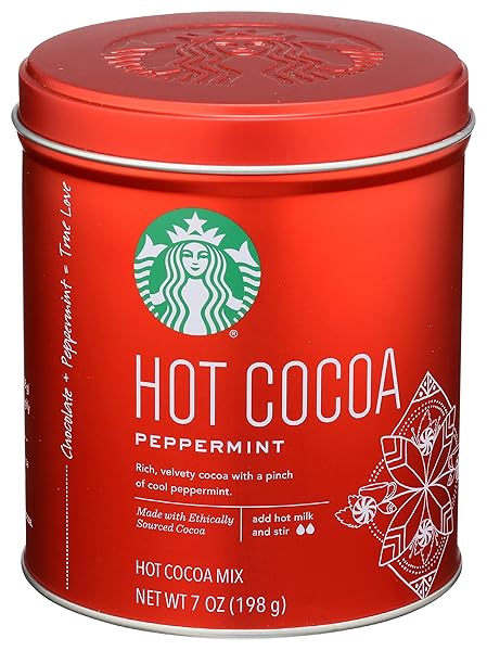 Starbucks Starbucks Peppermint Hot Cocoa 7oz: Indulge in Festive Flavor This Winter!