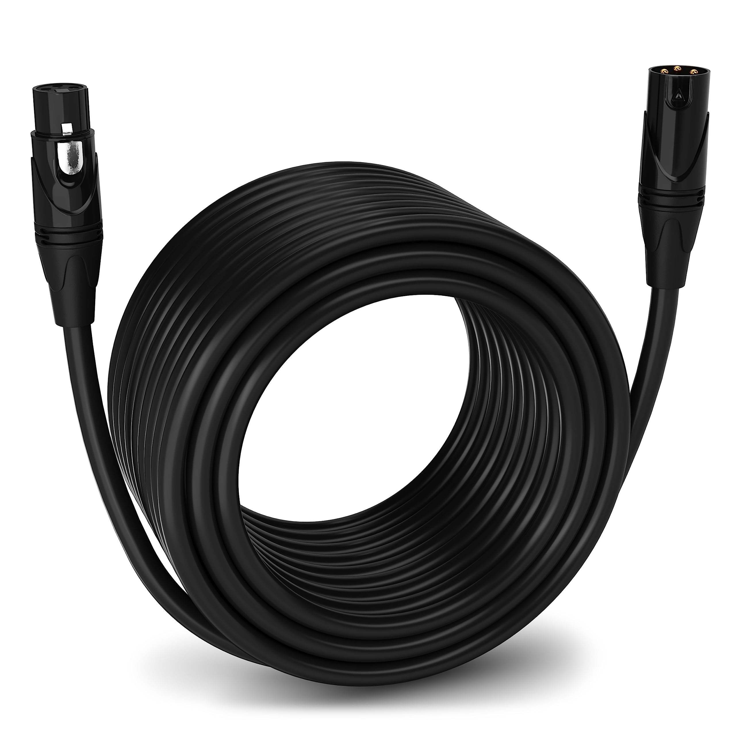 LyxPro Quad Series 100ft XLR 4-Conductor Microphone Cable: High-End Sound Clarity & Low Noise