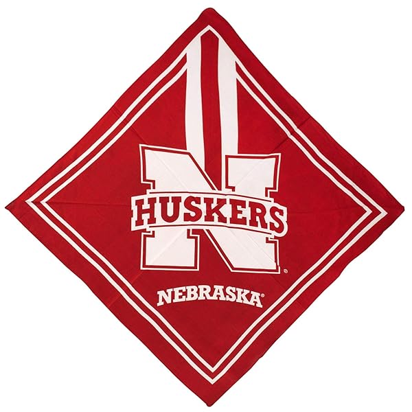 Littlearth Shop Little Earth NCAA Nebraska Cornhuskers Fandana - Full Color, Perfect for Game Day!