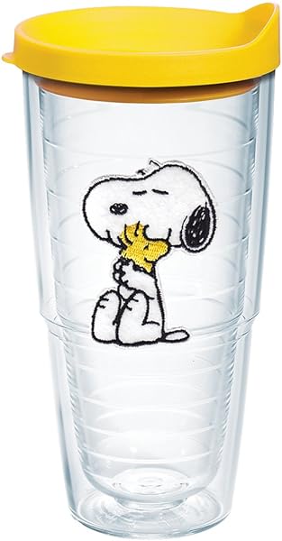Tervis Tervis Peanuts Best Buddies Snoopy Woodstock Insulated Tumbler 24oz Made in USA Travel Cup Keeps Drinks Cold and Hot