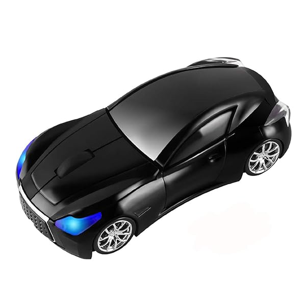 CHUYI CHUYI Cool Car Shaped Wireless Mouse - 1600DPI Portable Optical Mice for Travel, Office & School - Perfect Gift!