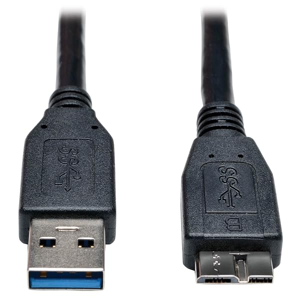 TRIPP LITE TRIPP LITE 6ft USB 3.0 SuperSpeed A to Micro-B Cable - Fast Data Transfer, Black (U326-006-BK) - View 2 of 2