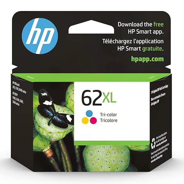 HP HP 62XL Tri-Color High-Yield Ink for ENVY & OfficeJet Series | Instant Ink Eligible | C2P07AN - View 3 of 10