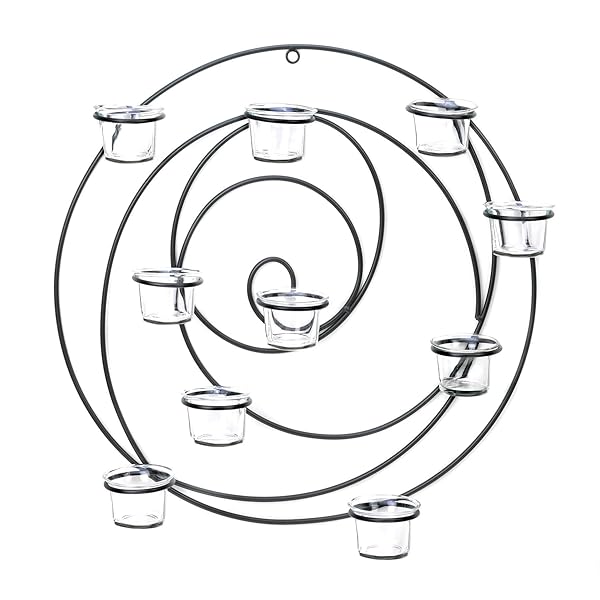 Zingz & Thingz Hypnotic Candle Wall Sconce 17.25 Inch Tall Elegant Home Decor Lighting Solution