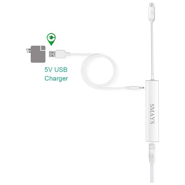 Smays Micro USB OTG Hub Ethernet Adapter for Raspberry Pi Zero & Android - Powered USB Hub for Chromecast - View 4 of 9