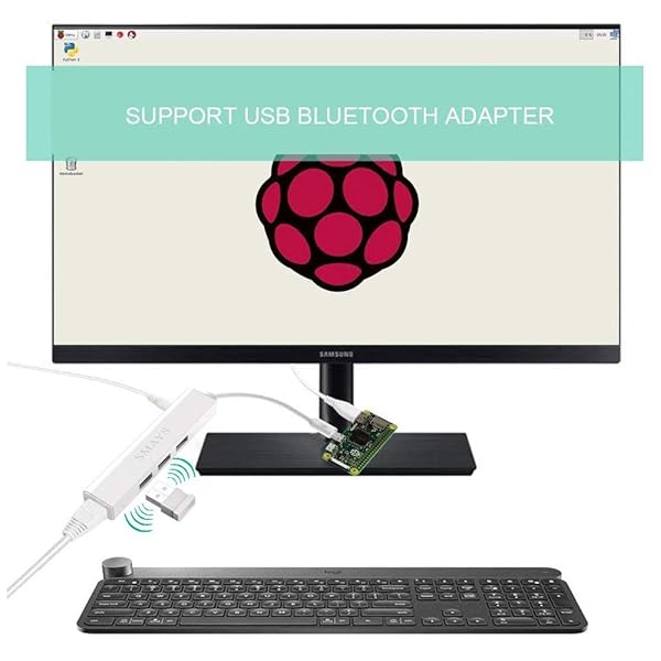 Smays Micro USB OTG Hub Ethernet Adapter for Raspberry Pi Zero & Android - Powered USB Hub for Chromecast - View 8 of 9