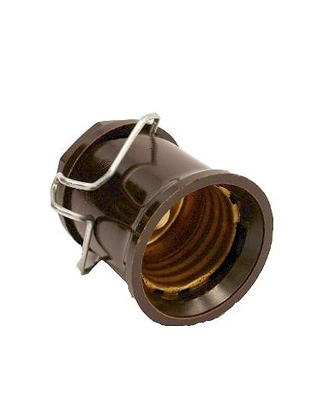 Adelagnes Leviton 167 Medium Base Keyless Lampholder - Black Phenolic, 25 Pack for Easy Lighting Solutions