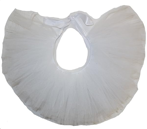 Pawpatu Pawpatu Handcrafted White Tulle Tutu for Medium Dogs Made in USA