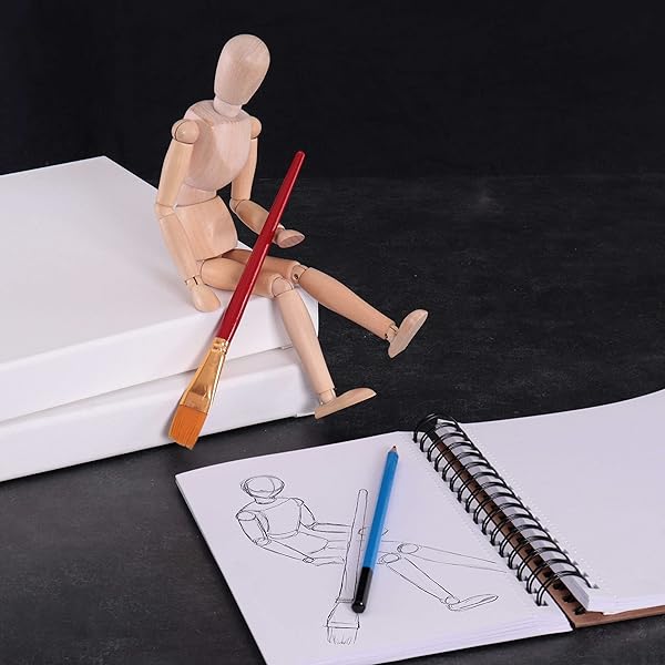 U.S. Art Supply "US Art Supply 12" Articulated Male Manikin - Perfect for Drawing the Human Figure" - View 7 of 7