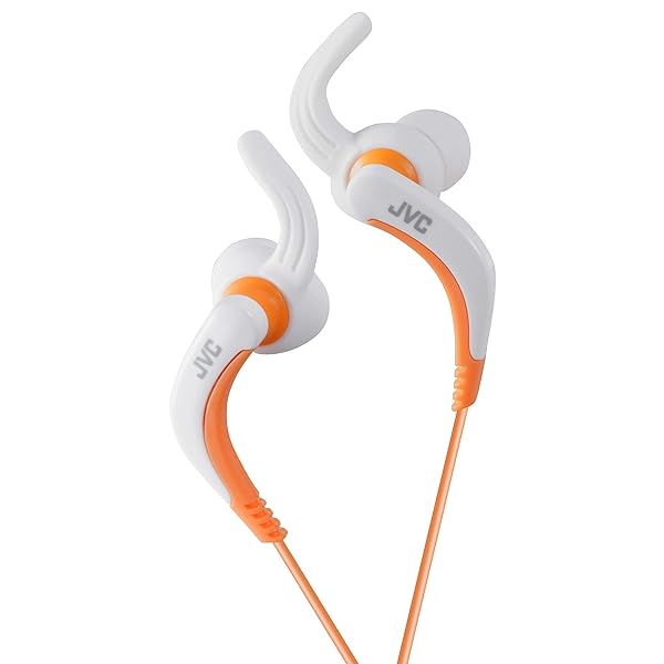 JVC HA-ETX30W Extreme Fitness Headphones Review: Best White/Orange Workout Earbuds