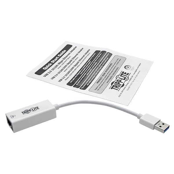 TRIPP LITE TRIPP LITE USB 3.0 SuperSpeed to Gigabit Ethernet Adapter - Fast Network Connectivity (U336-000-GBW) - View 7 of 7