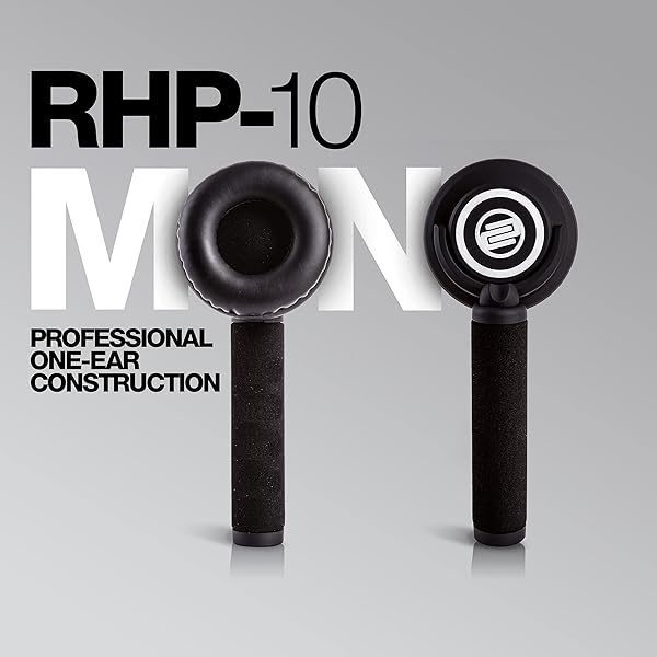 Reloop Reloop RHP 10 Mono Professional One Ear Headphone with 50mm Neodymium Driver Black - View 8 of 9