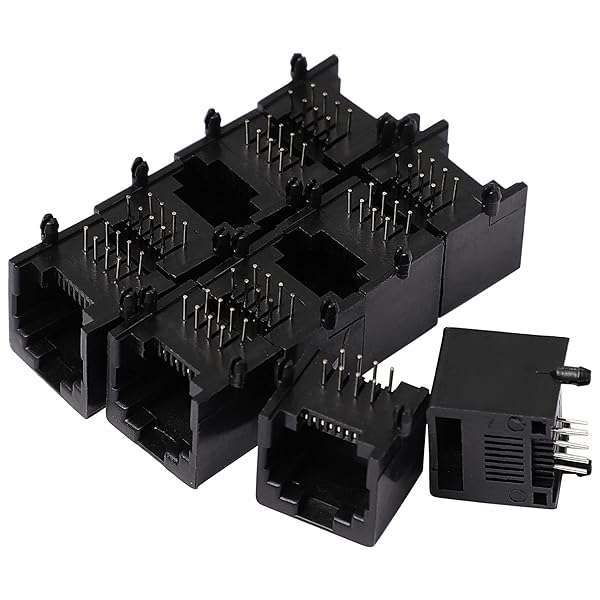 Buy uxcell 10 Pcs RJ45 8P8C PCB Jack Modular Ethernet Connectors - Fast Shipping & Quality Network Solutions