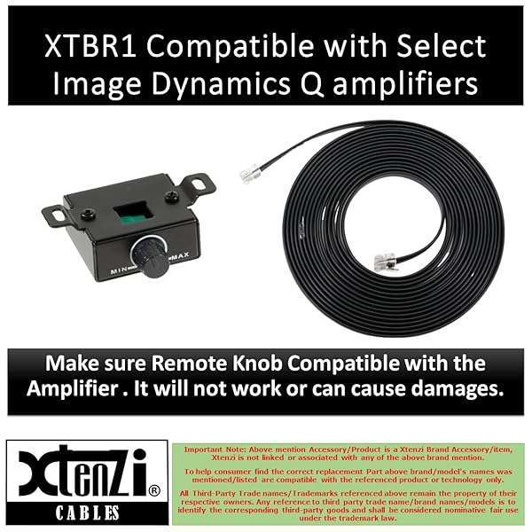 Xtenzi Xtenzi Replacement Remote Knob for Image Dynamics Q Series Amplifier - Enhance Your Audio Experience - View 4 of 11