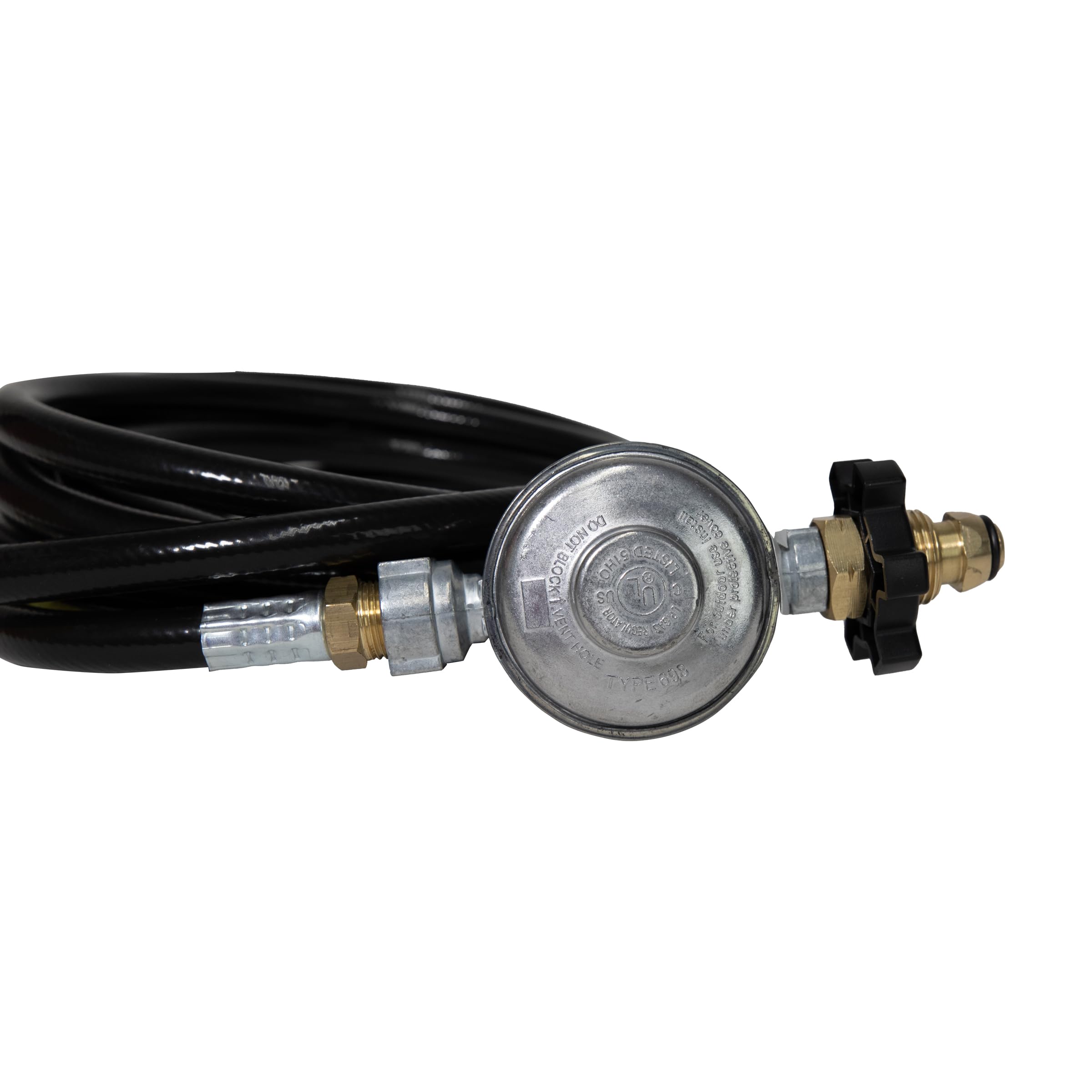 Mr Heater 12 Feet Hose Regulator Assembly with Restricted Flow Soft Nose POL for Efficient Heating Solutions - View 5 of 7