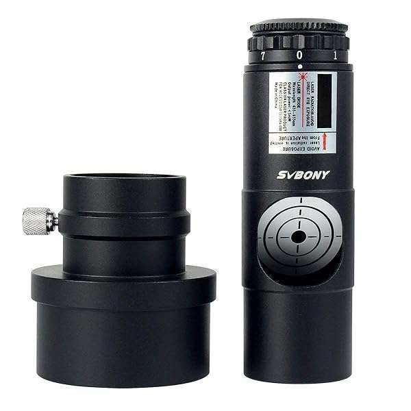SVBONY "SVBONY Red Laser Collimator for Newtonian Telescopes - 1.25" with 7 Bright Levels & 2" Adapter for Perfect Alignment"