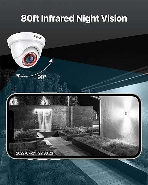 ZOSI ZOSI 2MP 1920TVL Hybrid Security Camera - 1080P HD, Night Vision, Weatherproof for Indoor/Outdoor Use - View 6 of 11