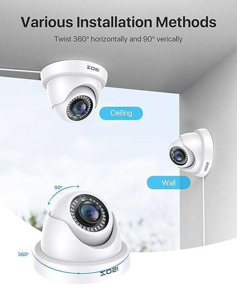 ZOSI ZOSI 2MP 1920TVL Hybrid Security Camera - 1080P HD, Night Vision, Weatherproof for Indoor/Outdoor Use - View 11 of 11